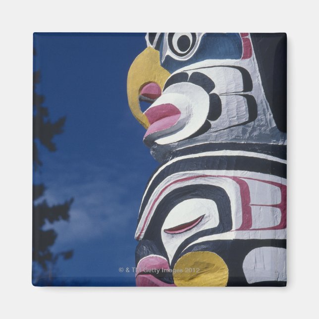 Imán Canadá, Vancouver, Stanley Park, tótem, (Frente)