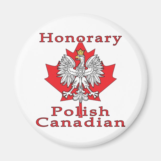 Imán Canadiense de Honor Polaco (Frente)