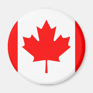 Imán canadiense de la bandera