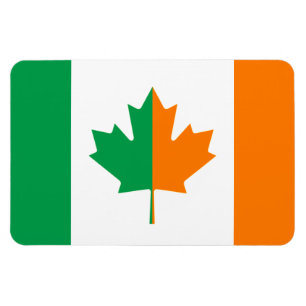 Imán canadiense irlandés de la bandera