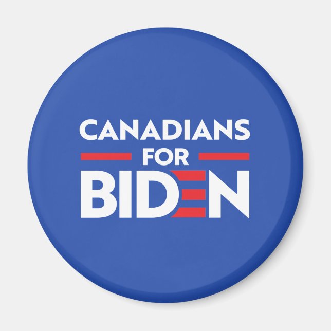 IMÁN CANADIENSES POR JOE BIDEN (Frente)