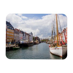 Imán Canal con barcos Copenhague