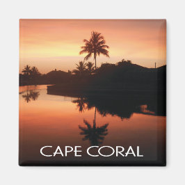 Imán Canal de Cabo Coral Florida Sunset