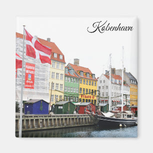 Imán Canal de Nyhavn en Copenhague, Danmark