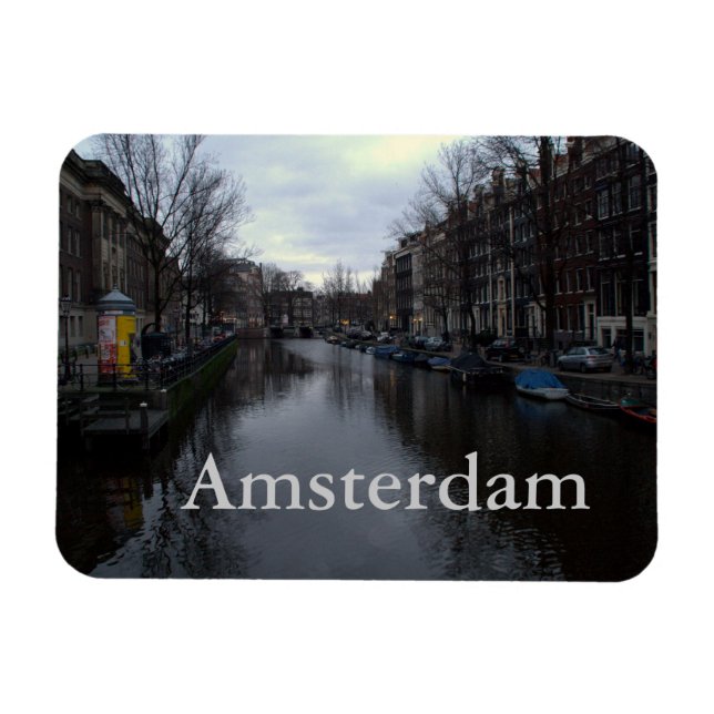Imán Canal de Prinsengracht, Ámsterdam (Horizontal)