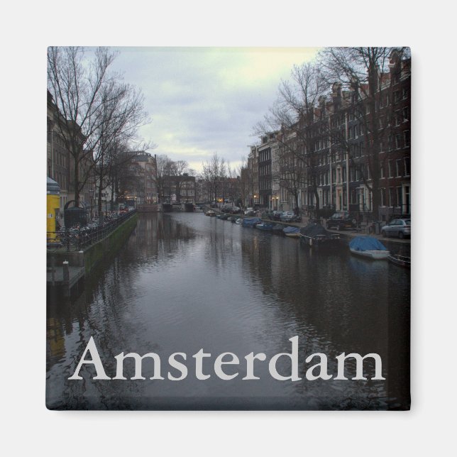 Imán Canal de Prinsengracht, Ámsterdam (Frente)