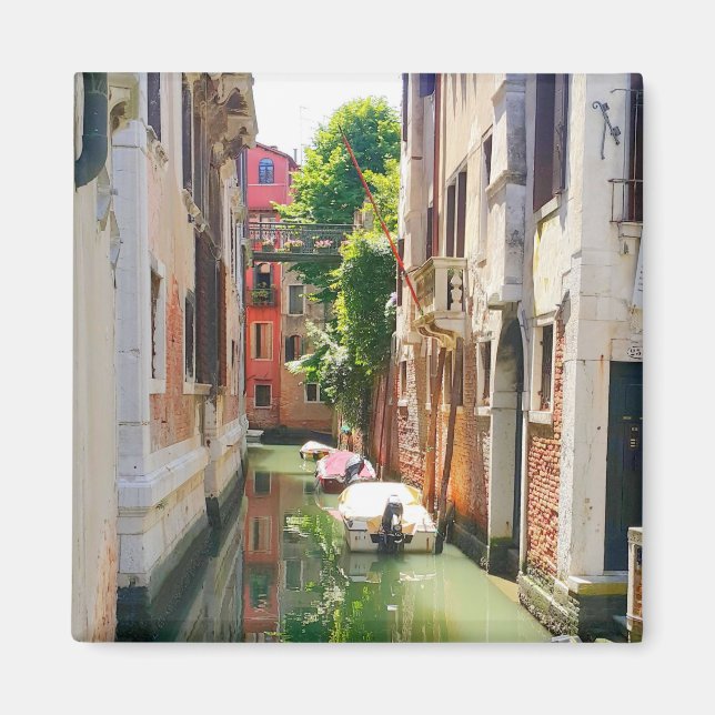 Imán Canal de Venecia en el casco antiguo, romántica es (Frente)