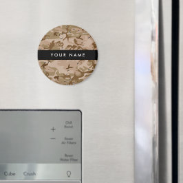 Imán Canales de camuflaje del desierto, tu nombre, pers