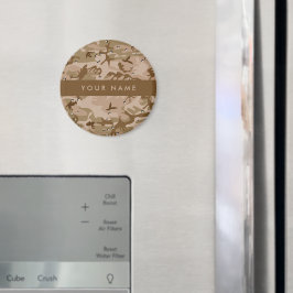 Imán Canales de camuflaje del desierto, tu nombre, pers