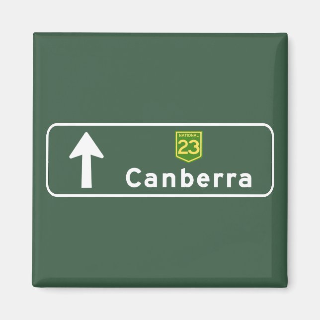 Imán Canberra, Australia Road Rótulo (Frente)