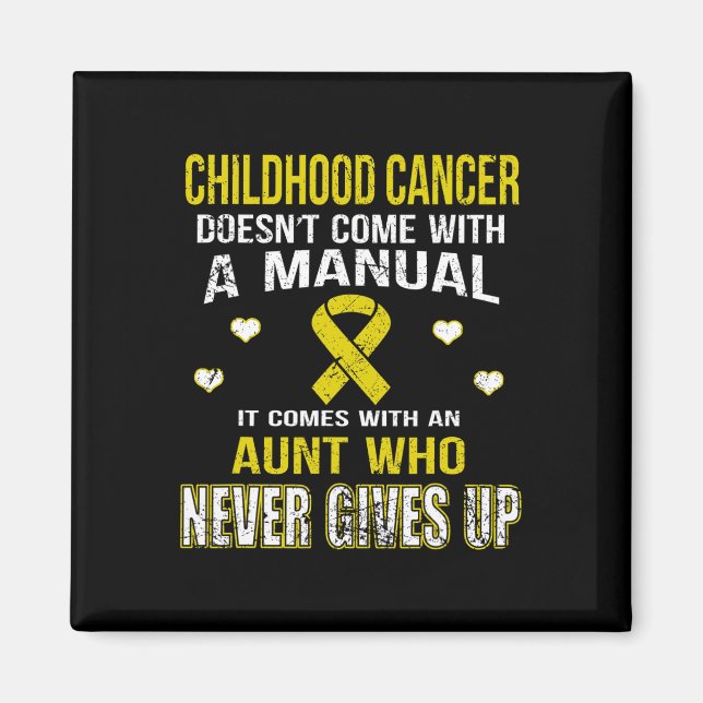 Imán CÁNCER DE INFANCIA viene con tía que nunca te da (Frente)