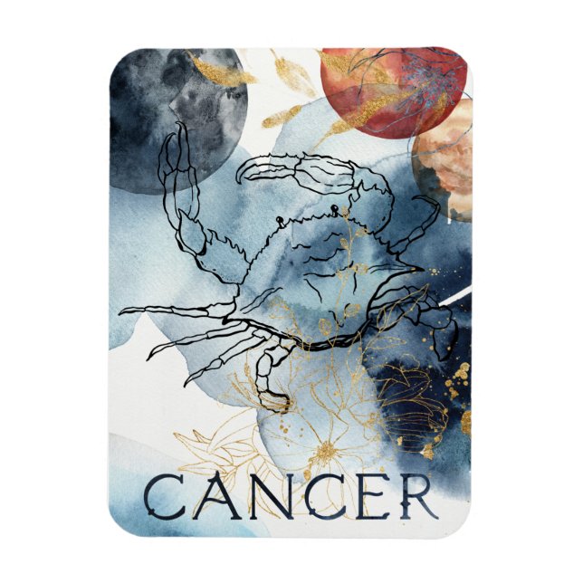 Imán Cáncer de la astrología cangrejo zodiac cumpleaños (Vertical)