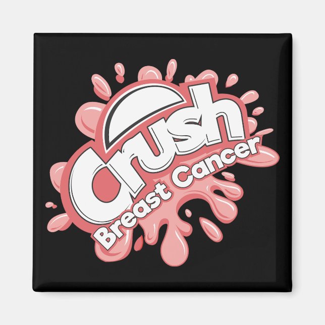 Imán Cáncer de Mama Aplastante (Frente)