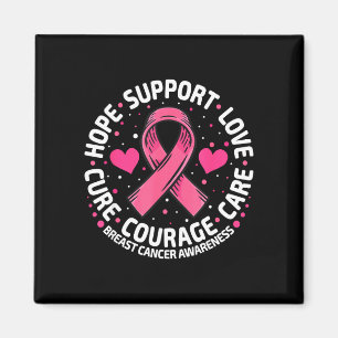 Imán Cáncer de mama apoyo lazo rosa cáncer de mama