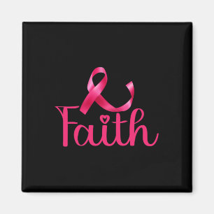 Imán Cáncer de mama Cinta rosa Cinta de pecho Faith Des
