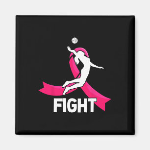 Imán Cáncer de mama Voleibol Sensibilización Cinta Rosa
