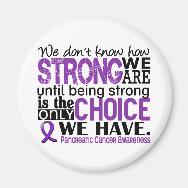 Imán Cáncer de páncreas cuán fuerte somos (Frente)