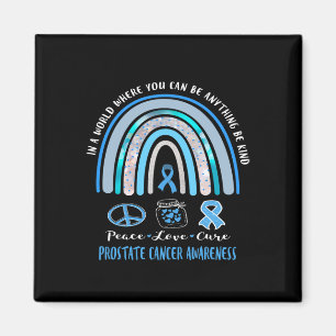 Imán Cáncer De Próstata Azul Paz Rótulo De Cura De Amor