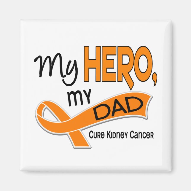 Imán Cáncer de riñón MI HÉROE MI PADRE 42 (Frente)