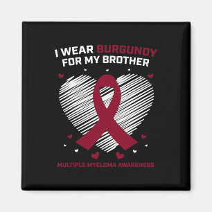 Imán Cáncer de Sangre Burdeos Hermano Mieloma Múltiple