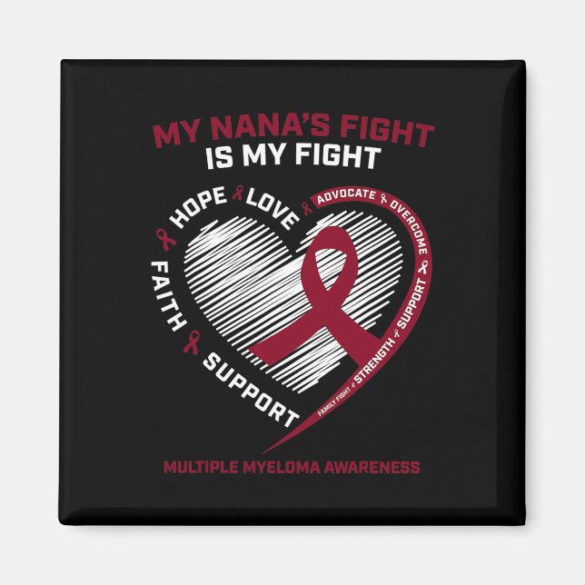 Imán Cáncer de sangre infantil Nana My Fight Multiple M (Frente)