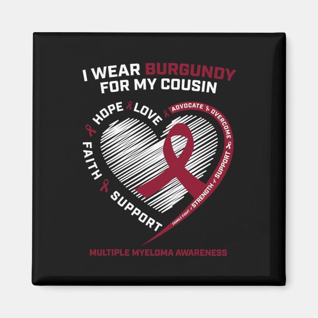 Imán Cáncer de Sangre Usa Mieloma Múltiple Primo Borgoñ (Frente)