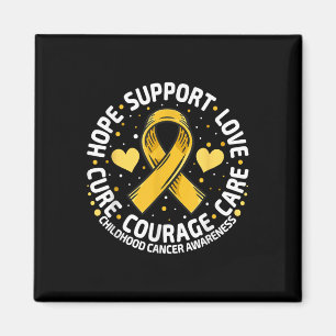 Imán Cáncer infantil Apoyo al cáncer infantil en la fam
