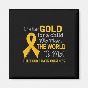 Imán Cáncer infantil con cinta de oro significa para el