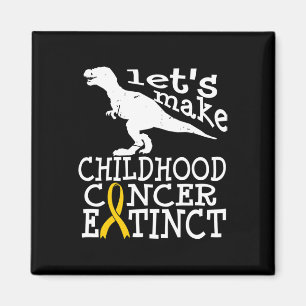 Imán Cáncer infantil DiPG Awareness Extinct Gold Ribbo