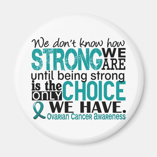 Imán Cáncer ovárico cuán fuerte somos (Frente)