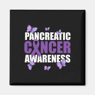 Imán Cáncer pancreático de la cinta morada de mariposa