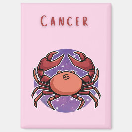 Imán Cáncer Rosa, zodiaco, impresión de signo estelar