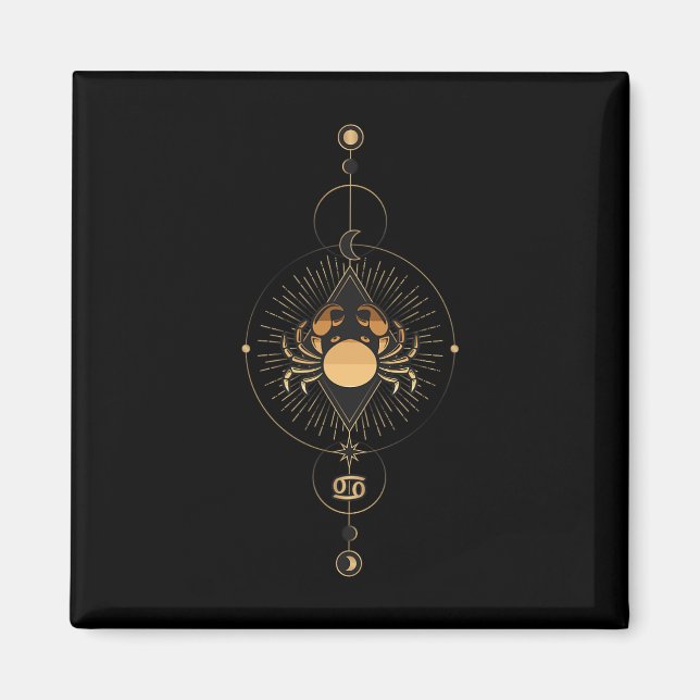 Imán Cáncer Rótulo Zodiaco Mes de Historia Negra Blm Me (Frente)