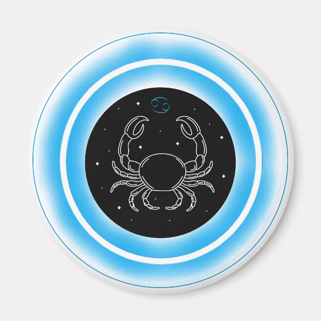 Imán Cancer Symbol – Minimal Astrology Emblem (Frente)