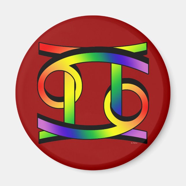 Imán Cáncer y Gemini GLBT (Frente)