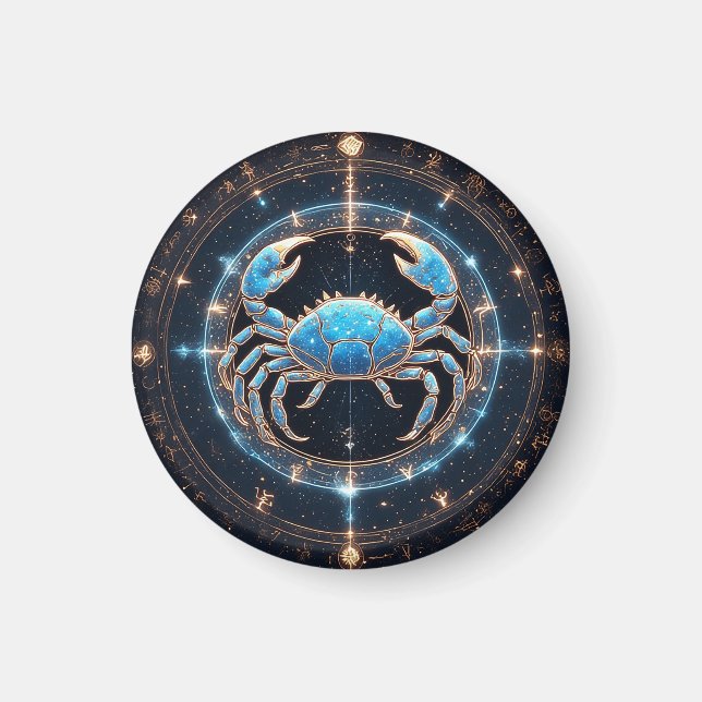 Imán Cáncer Zodiac Sign elegante (Frente)