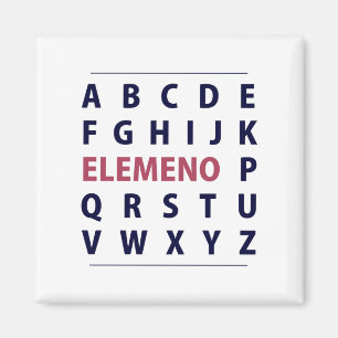 Imán Canción de Alphapbet ELEMENO del inglés