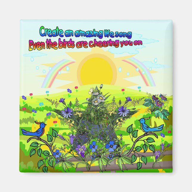 Imán Canción de la vida asombrosa (Frente)