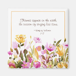 Imán Canción de Salomón 2:12 Flores aparecen en la tier