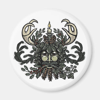 Imán Canción del solsticio Greenman Fridge Magnet