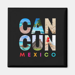 Imán Cancun México 2025 Vacation Beach Matching Family