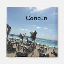 Imán Cancún (México) - de 2 pulgadas cuadradas
