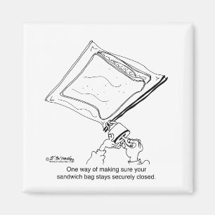 Imán Candado del bolso w/a del bocadillo