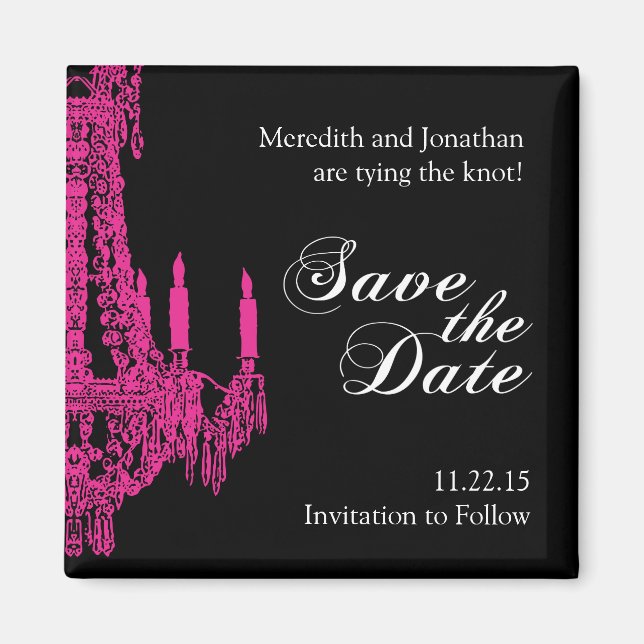 Imán Candelier Save the Date Magnet (Frente)