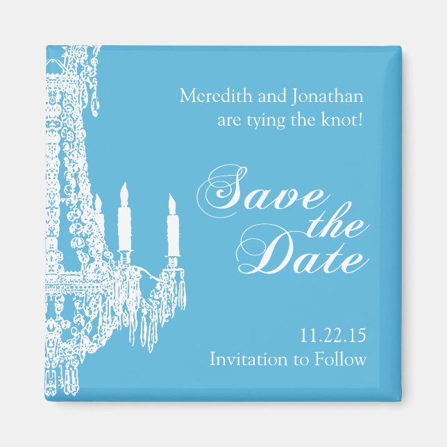 Imán Candelier Save the Date Magnet (Frente)