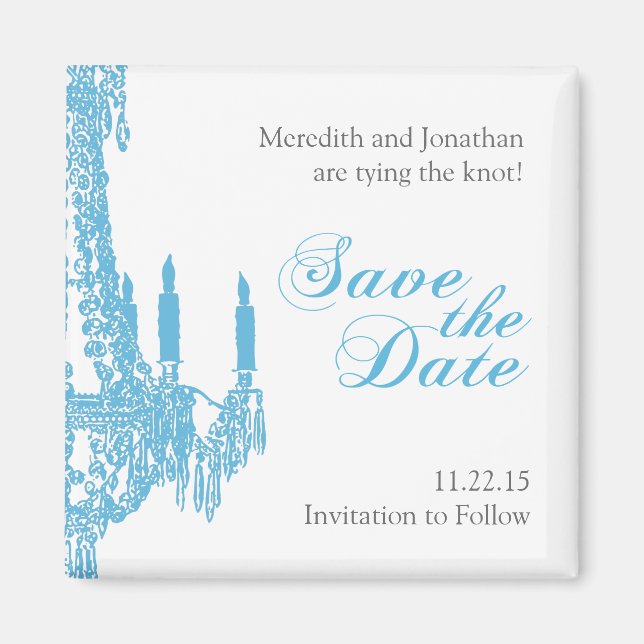Imán Candelier Save the Date Magnet (Frente)