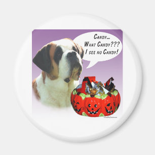 Imán Candía de Halloween de San Bernard
