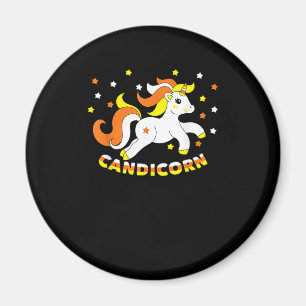Imán Candicorn Lindo Unicornio de Halloween Maíz de Dul