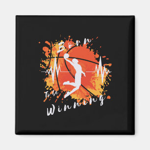 Imán Candidato al básquetbol nacido para ganar diseño d