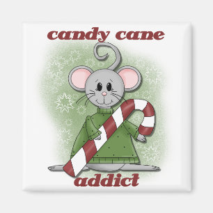 Imán Candy Cane Addict Tshirts y regalos
